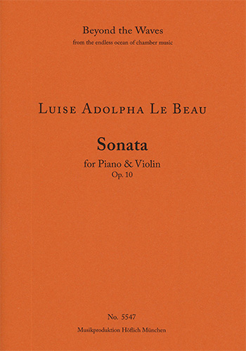 Sonata for Piano und Violine Op. 10 (Piano performance score & part)  Strings with piano  Piano Performance Score & Solo Violin