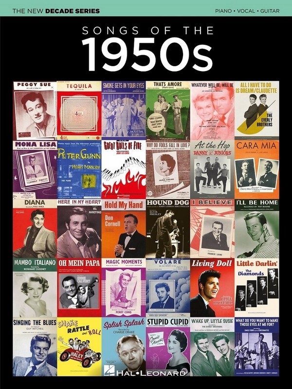  Songs of the 1950s  for piano, vocal and guitar  Songbook