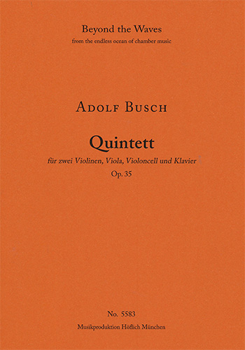 Quintett   für 2 Violinen, Viola, Violoncell und Klavier  Partitur und Stimmen