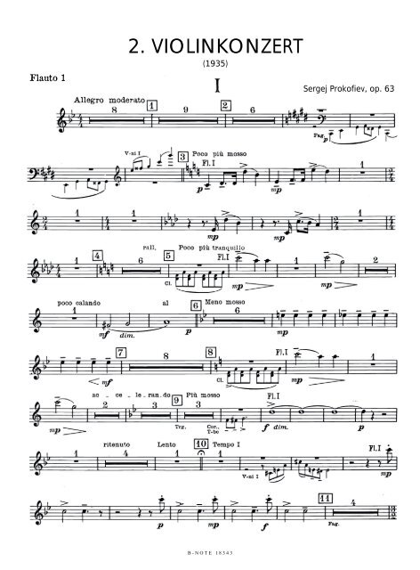 2. Violinkonzert g-Moll op.63 (Stimmensatz)  Grosses Orchester,Violine  Stimmensatz