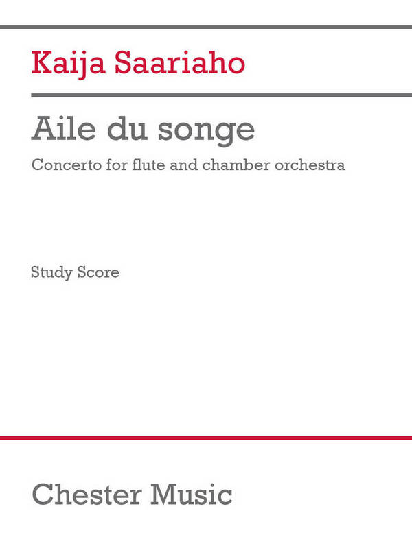 Aile du songe  Chamber Orchestra and Flute  Studyscore