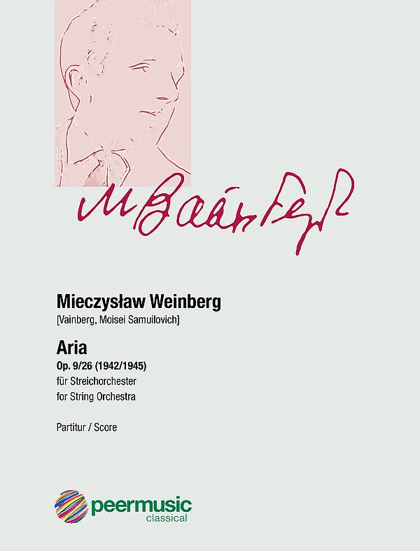 Aria op.9/26  für Streichorchester  Partitur