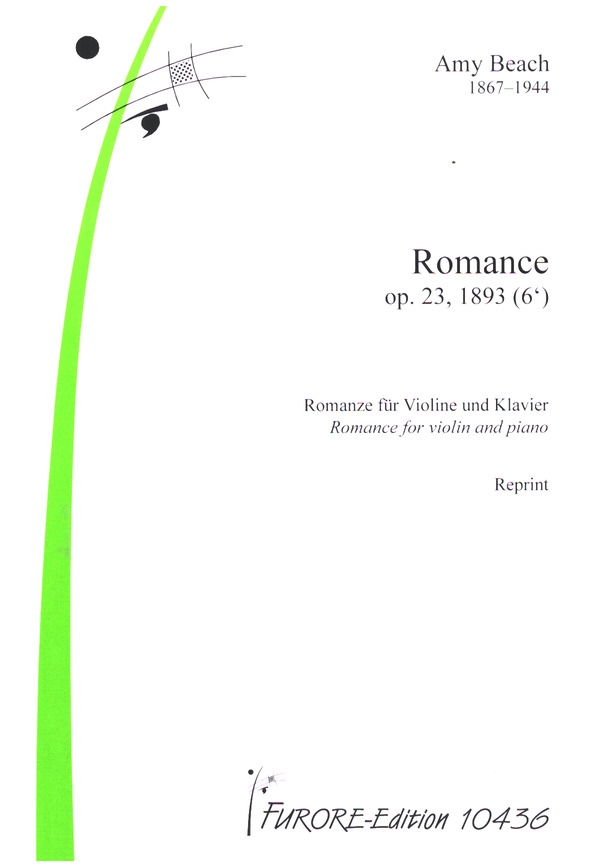 Romance op.23 (1893)  für Violine und Klavier  Reprint