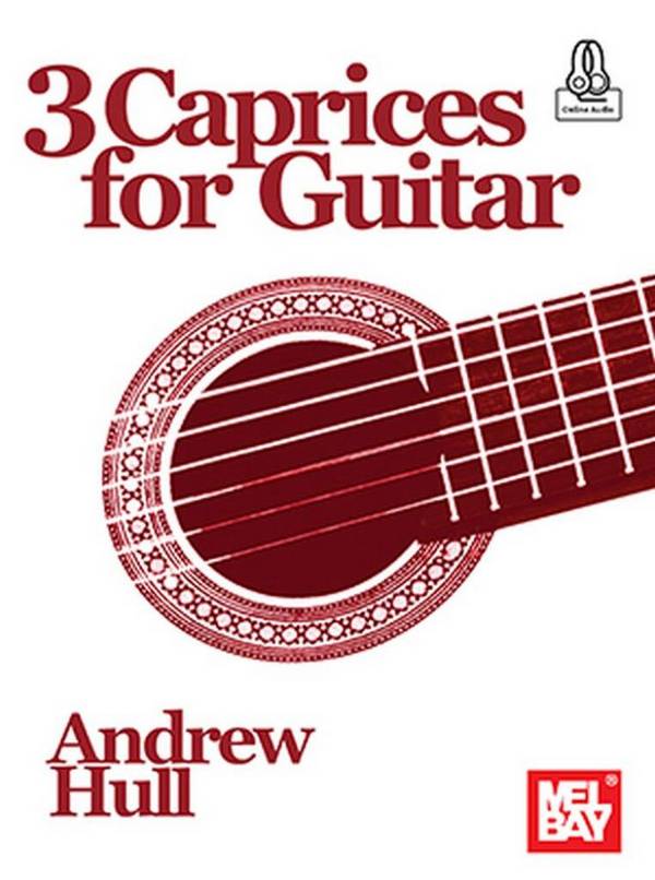 3 Caprices for Guitar  Guitar  Book & Audio-Online