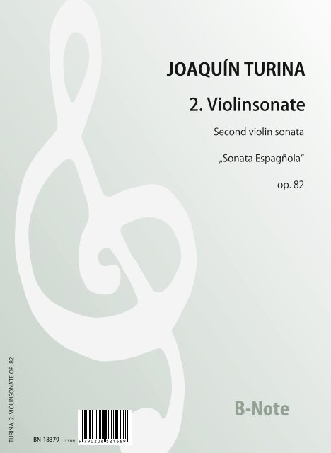 2. Violinsonate Sonata Española op.82  Klavier,Violine  Spielnoten