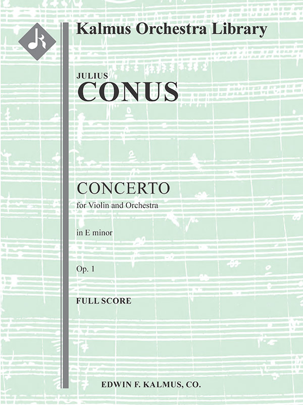 Violin Concerto in E Minor, Op 1 (score)  Scores  