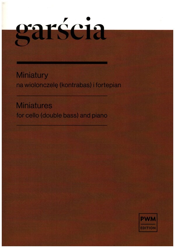 Miniaturen op.45 für Kontrabass oder  Violoncello und Klavier  