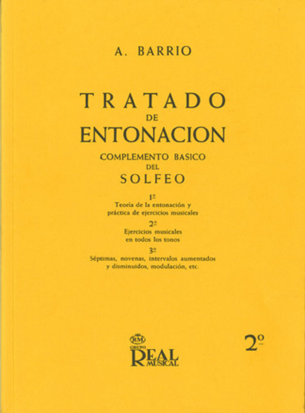 Adelino Barrio, Tratado de Entonación, 2°  Alle Instrumente  Buch