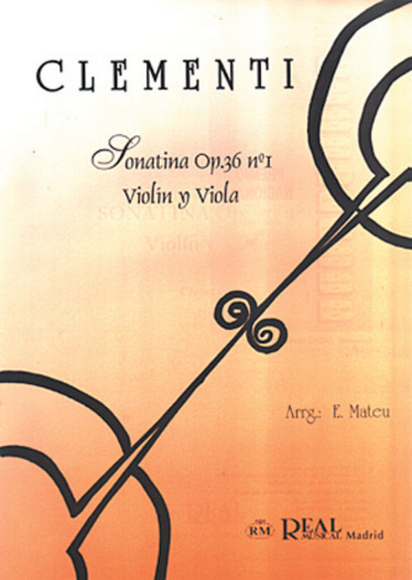 Sonatina Op.36 No.1, para Violín y Viola  Violin and Viola  Buch