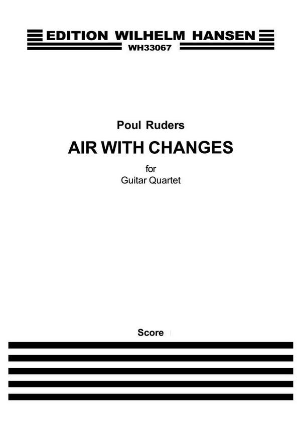 WH33067 Air with Changes  for 4 guitars  score and parts