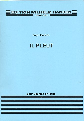 Il pleut for soprano and piano    