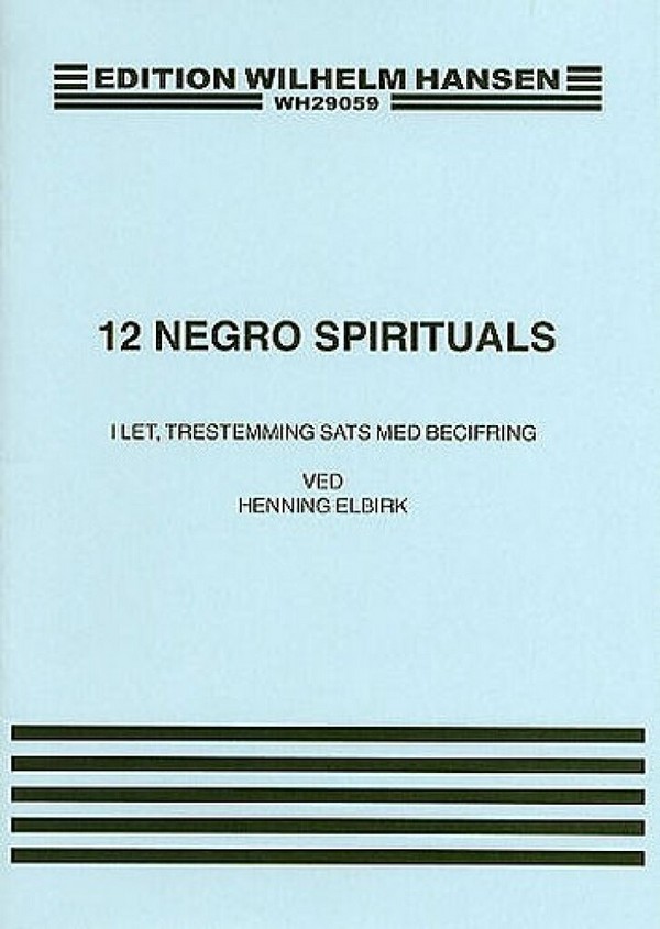 12 Negro Spirituals  Vocal  Buch