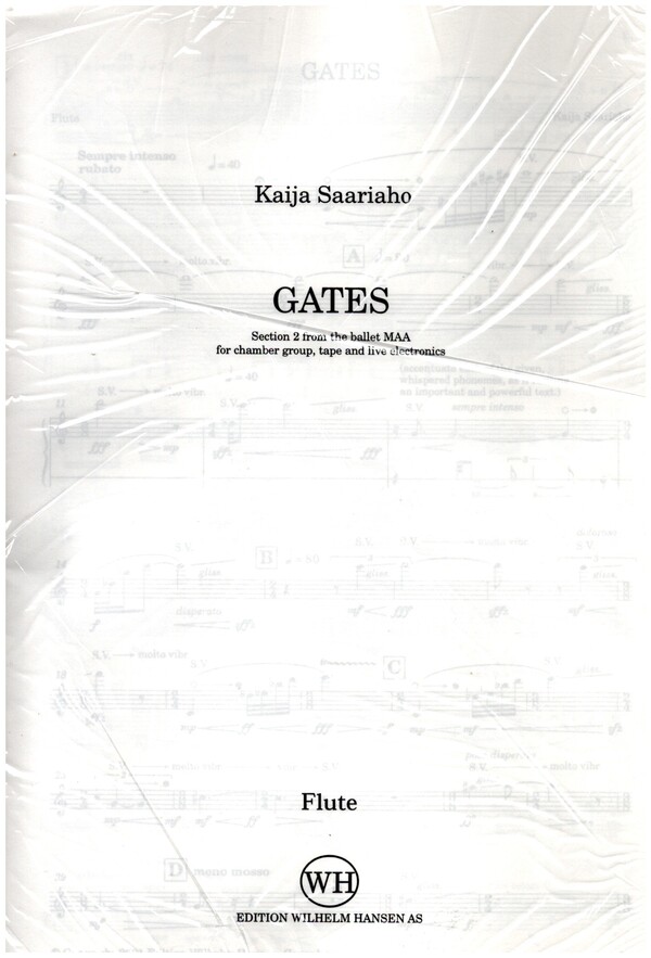 Gates  for flute, cello, harpsichord and live electronics  parts