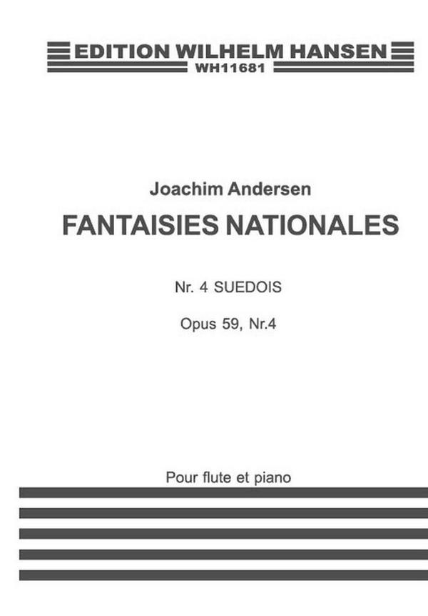 Fantaisies Nationales op. 59 no.4 'Suedois'  pour flute et piano  