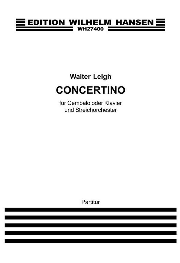 Concertino   für Cembalo (Klavier) und Streichorchester  Partitur