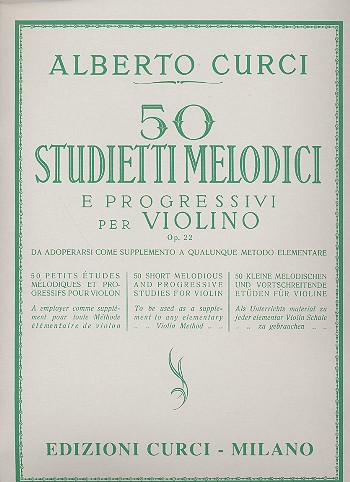 50 studietti melodici e progressivi op.22  per violino  