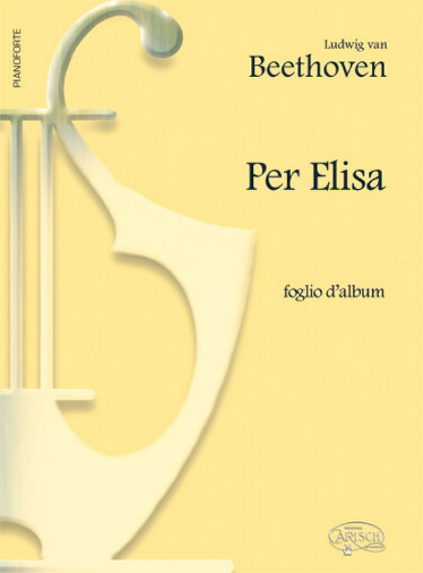 Ludwig van Beethoven, Per Elisa&nbsp;&nbsp;Klavier&nbsp;&nbsp;Buch