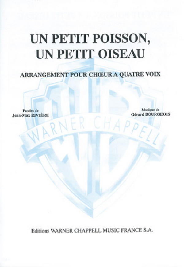 Louis Bourgeois, Petit Poisson, un Petit Oiseau (Un)&nbsp;&nbsp;Vocal and Piano&nbsp;&nbsp;Buch