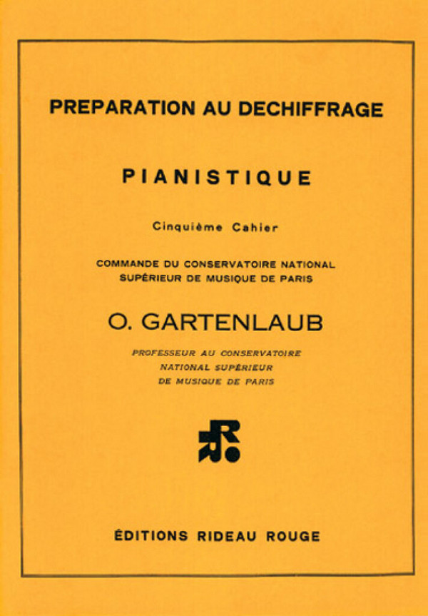 Préparation Au Déchiffrage Pianistique Vol. 5  pour piano   