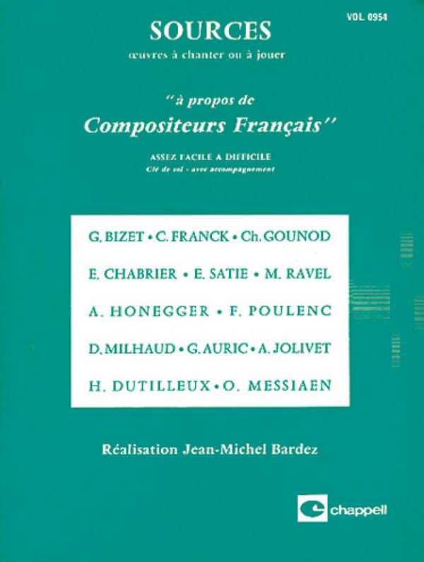 Sources, Volume 0954 à Propos de Compositeurs&nbsp;&nbsp;Alle Instrumente&nbsp;&nbsp;Buch