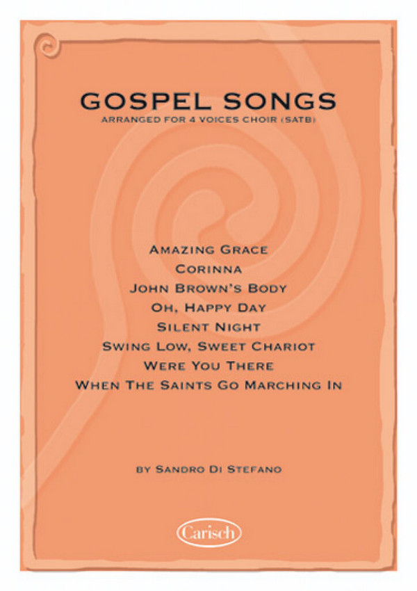 Gospel Songs for mixed&nbsp;&nbsp;chorus and piano,  score&nbsp;&nbsp;