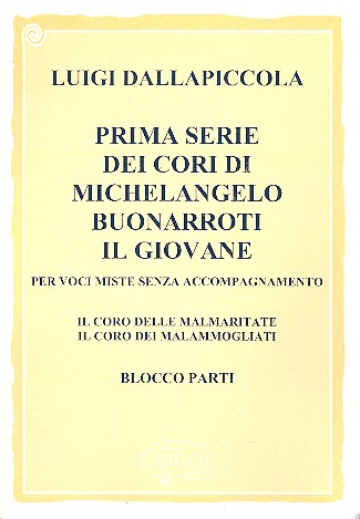 6 cori di Michelangelo Buonarroti il Giovane vol.1 (2 cori)  für gem Chor a cappella  Partitur