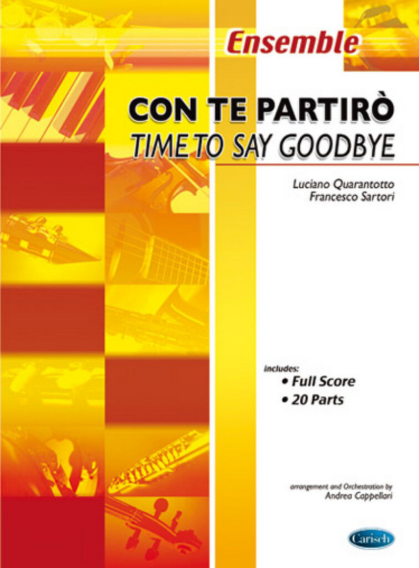 Con te partiro: for flexible  ensemble (min 5-8 players)  score and 20 parts