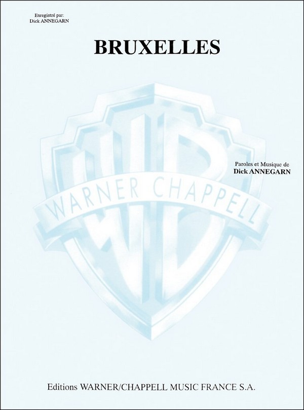 Dick Annegarn, Bruxelles&nbsp;&nbsp;Vocal and Piano&nbsp;&nbsp;Buch