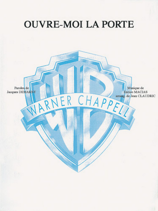 Enrico Macias, Ouvre Moi La Porte&nbsp;&nbsp;Vocal and Piano&nbsp;&nbsp;Buch