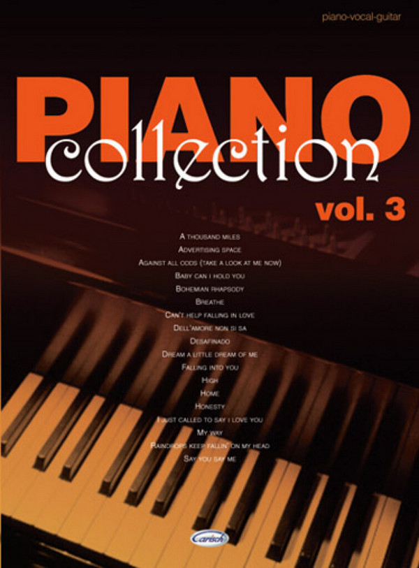 Piano Collection vol.3&nbsp;&nbsp;songbook piano/vocal/guitar&nbsp;&nbsp;