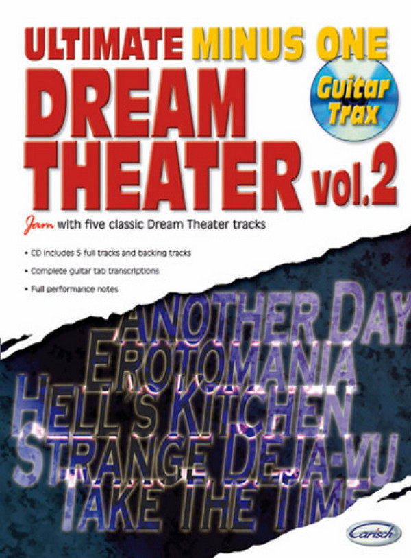 Dream Theater vol.2 (+CD): guitar trax&nbsp;&nbsp;Songbook vocal/guitar/tab&nbsp;&nbsp;