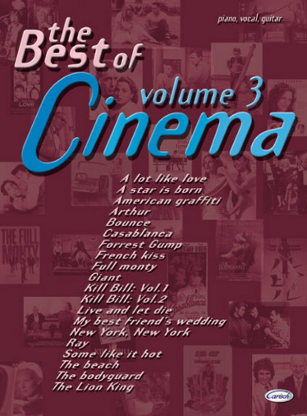 The Best of Cinema vol.3&nbsp;&nbsp;songbook piano/vocal/guitar&nbsp;&nbsp;