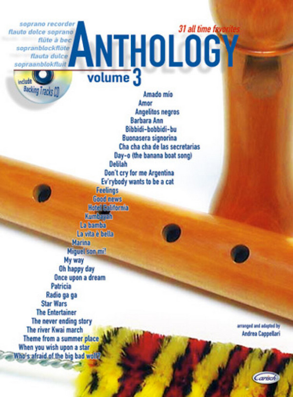 Anthology vol.3 (+CD) for soprano  recorder  