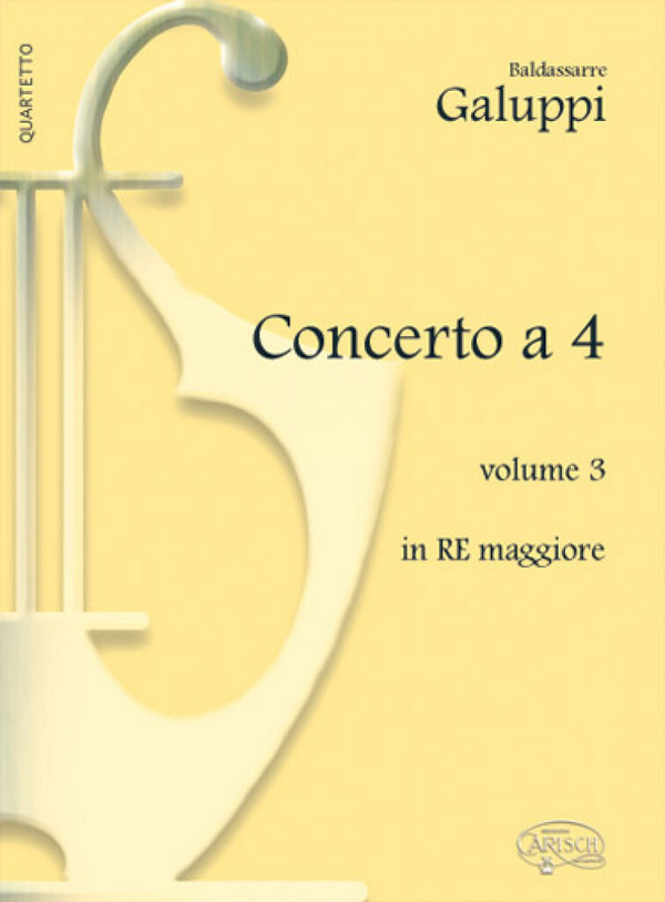 Baldassarre Galuppi, Concerto a 4 - Volume 3, in Re Maggiore  Klavier  Buch