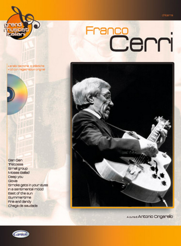 Grandi musicisti italiani - Franco Cerri (+CD):&nbsp;&nbsp;per chitarra&nbsp;&nbsp;