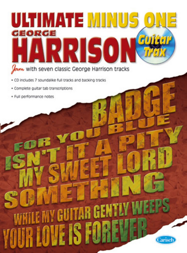 George Harrison (+CD): guitar trax&nbsp;&nbsp;songbook vocal/guitar/tab&nbsp;&nbsp;