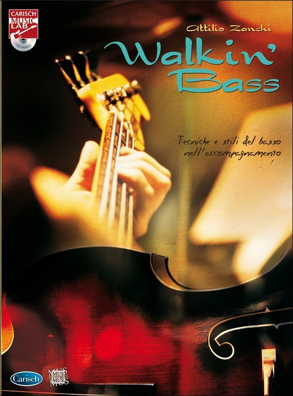 Attilio Zanchi, Walking Bass + Cd  Bass  Buch + CD