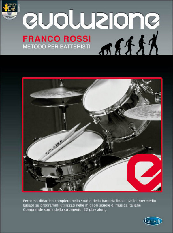 F. Rossi, Evoluzione Batteria + Cd&nbsp;&nbsp;Schlagzeug&nbsp;&nbsp;Buch + CD