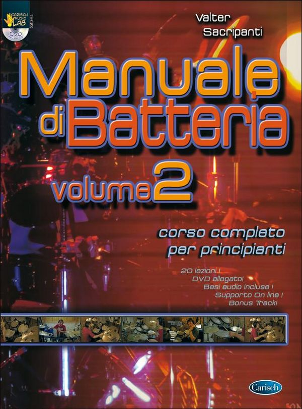 Valter Sacripanti, Manuale di Batteria, Volume 2&nbsp;&nbsp;Schlagzeug&nbsp;&nbsp;Buch + DVD
