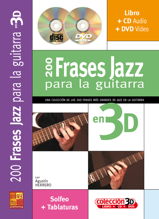 200 Frases Jazz 3D (CD+DVD)&nbsp;&nbsp;para guitarra&nbsp;&nbsp; 