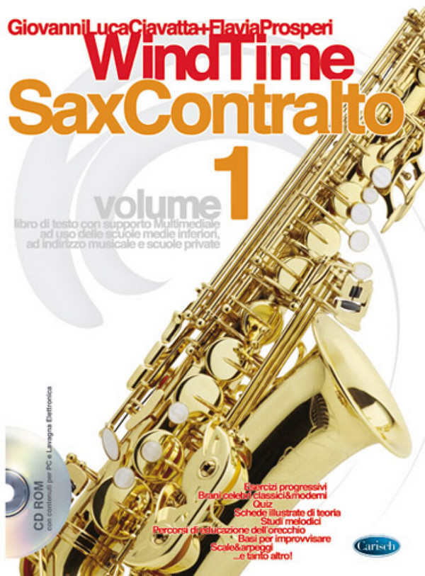 Gianluca Ciavatta, Windtime, Sax Contralto, Volume 1&nbsp;&nbsp;Saxophone&nbsp;&nbsp;Buch + CD