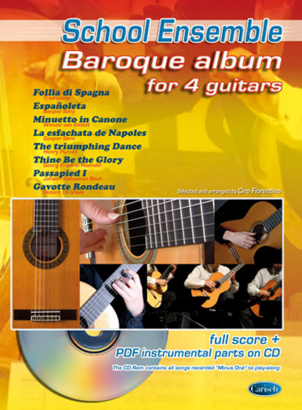 Baroque Album for 4 Guitars  Guitar [Quartet]..  Buch + CD-ROM