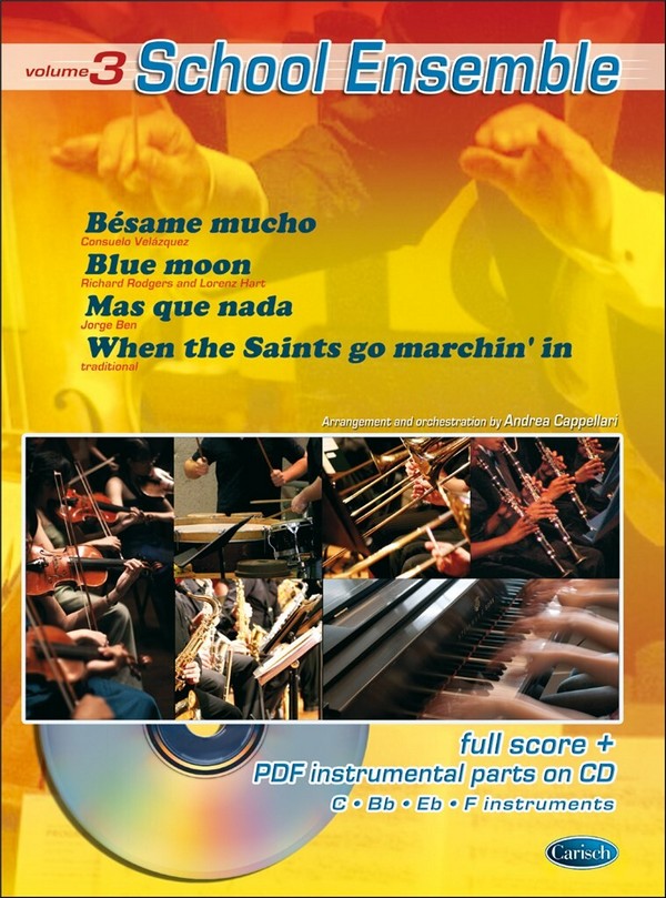 School Ensemble vol.3 (+CD-ROM):&nbsp;&nbsp;for flexible ensemble&nbsp;&nbsp;score (instrumental parts printable on PDF)