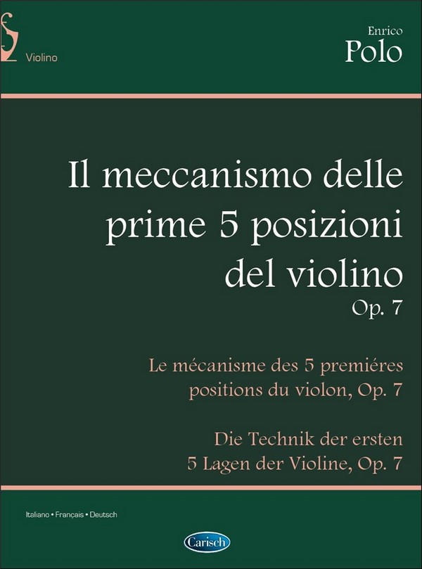 Meccanismo delle 5 prime posizioni op. 7  per violino  Text fr/dt/it