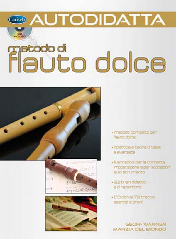 Marzia del Biondo, Autodidatta Metodo Per Flauto Dolce&nbsp;&nbsp;Recorder&nbsp;&nbsp;Buch + CD