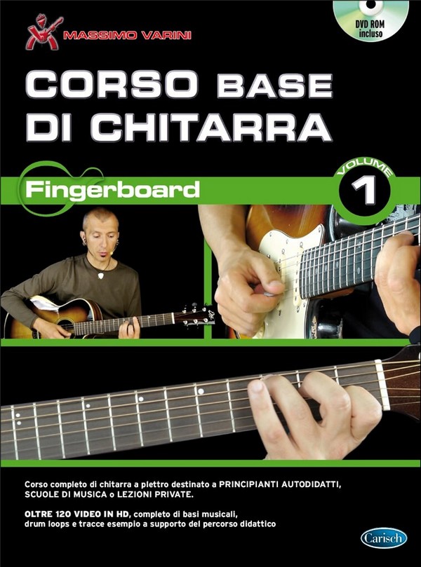 Massimo Varini, Corso Base Di Chitarra - Fingerboard Vol. 1&nbsp;&nbsp;Gitarre&nbsp;&nbsp;Buch + DVD