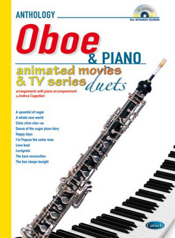 Anthology - Animated Movies and TV Series (+CD):  for oboe and piano  