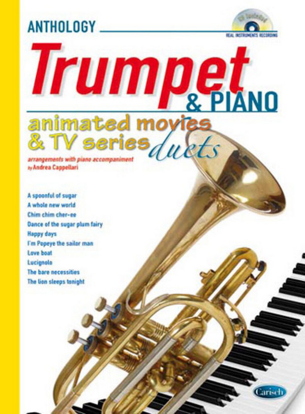 Animated Movies and TV Series Duets  (+CD): for trumpet and piano  