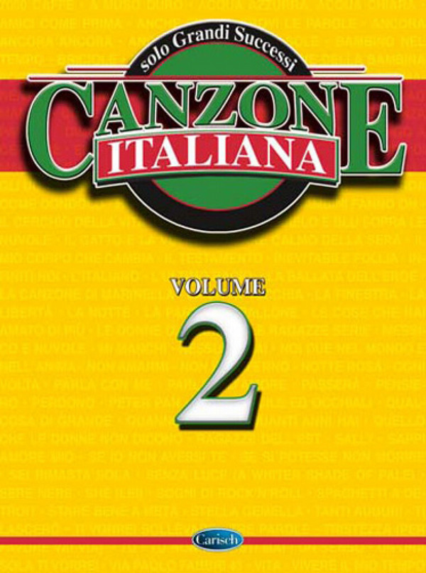 Canzone Italiana Volume 2&nbsp;&nbsp;per voce e chitarra&nbsp;&nbsp;Songbook
