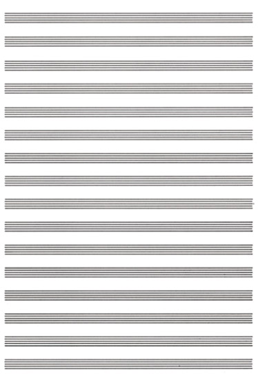 Carta da Musica (Cuadernillo, Papier à Musique)&nbsp;&nbsp;&nbsp;&nbsp;Blatt